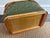 Mid 20th Century Hawkeye Green and Tan Woven Picnic Hamper by Burlington Basket Co. For Sale - Image 12 of 13