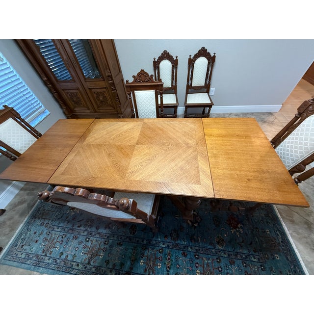 Early 19th Century Antique Oak Draw Leaf Table For Sale - Image 5 of 14