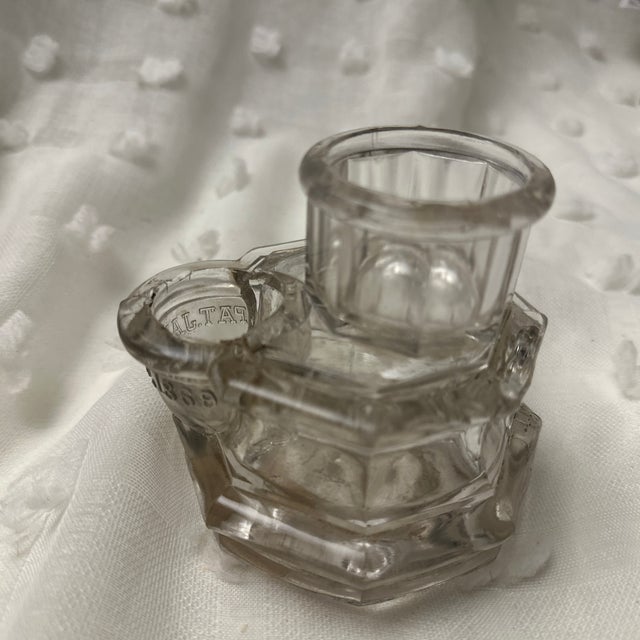 Antique Blown Glass Ink Well For Sale In Dallas - Image 6 of 7