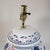 Pair of Vintage Brunschwig & Fils Cadiz Table Lamps With Lid - Blue and White Ceramic With Boar and Deer Motif For Sale - Image 11 of 18