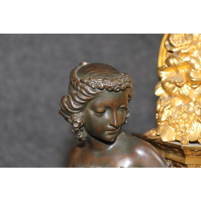 Late 19th Century Ornate Figural Bronze Clock by Delafontaine of Paris For Sale - Image 10 of 17