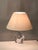 1970s Small Daum Nancy Boudoir Lamp With Linen Shade For Sale In Los Angeles - Image 6 of 10