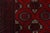 Red Turkmen Rug 4’4” X 6′ Red Wool Vintage Tribal Hand-Knotted Oriental Carpet For Sale - Image 8 of 12