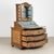 Baroque tabernacle secretary dated 1778, retaining its elaborate original hand-painted exterior and remarkable decorative...