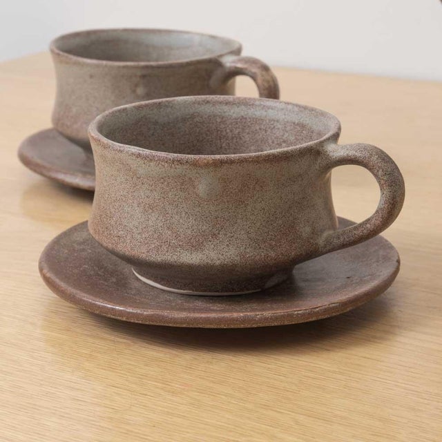 Ceramic 1960s French Stoneware Ceramic Coffee Set- 7 Pieces For Sale - Image 7 of 18