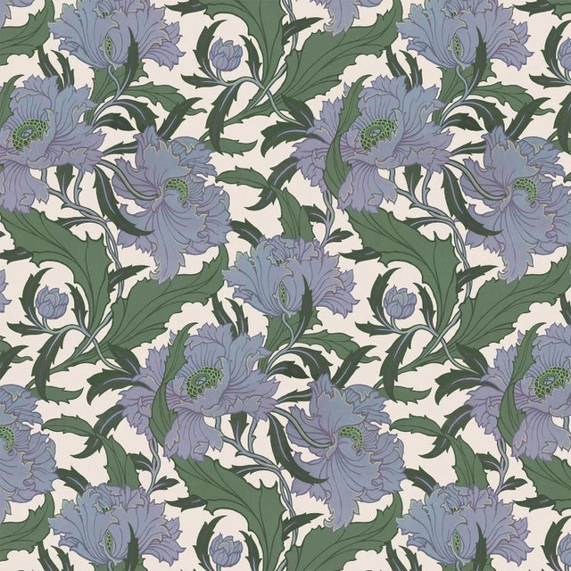 House of Hackney Minerva Wallpaper - Periwinkle, Sample | Chairish