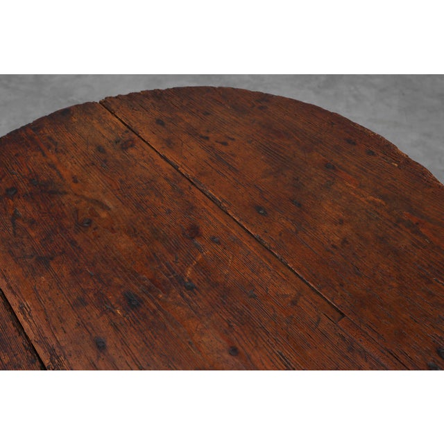 Antique Oak Tilt Top Side Table, France, 1800s For Sale - Image 10 of 18