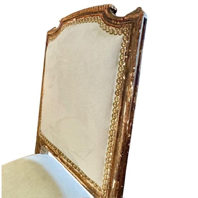 Circa 1860 French Louis XVI Boudoir Chair For Sale - Image 10 of 13