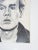 Mid-Century Modern Vintage Mid Century Drawing of Andy Warhol For Sale - Image 3 of 5