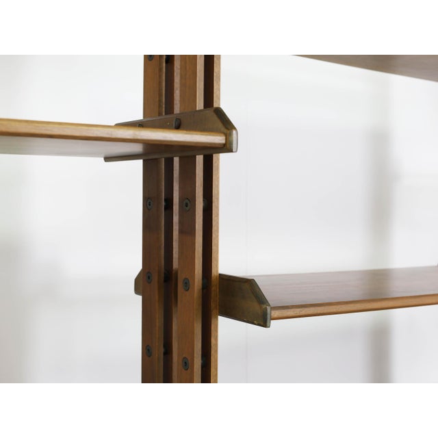 Floor-to-Ceiling Bookcase in the style of Franco Albini, Italy, 1960s For Sale - Image 6 of 18
