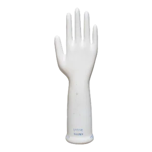 Large Vintage Glazed Porcelain Factory Rubber Glove Mold C.1991