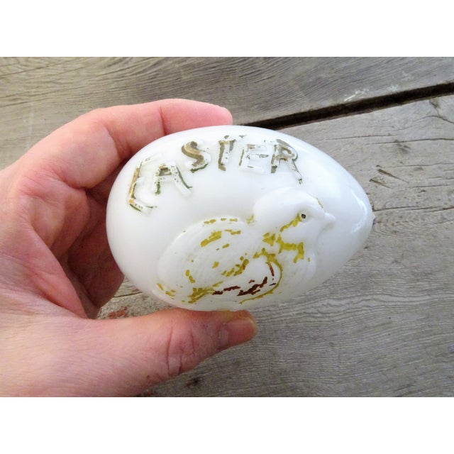 Antique Milk Glass Easter Egg 1900s Chairish