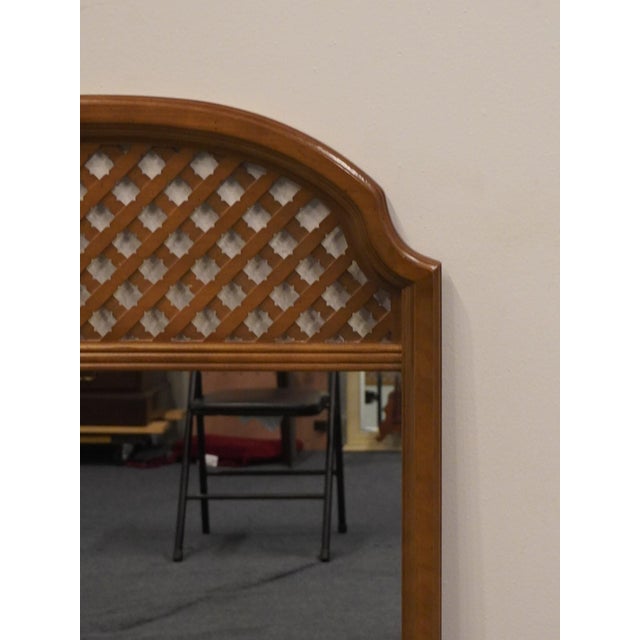 Bassett Furniture Solid Pecan Italian Mediterranean Style 29" Mirror 290-28-213 For Sale In Kansas City - Image 6 of 8