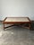 1970s Hand-Laid Stone Mosaic Coffee Table on Vintage Oak Trestle Base For Sale - Image 9 of 18