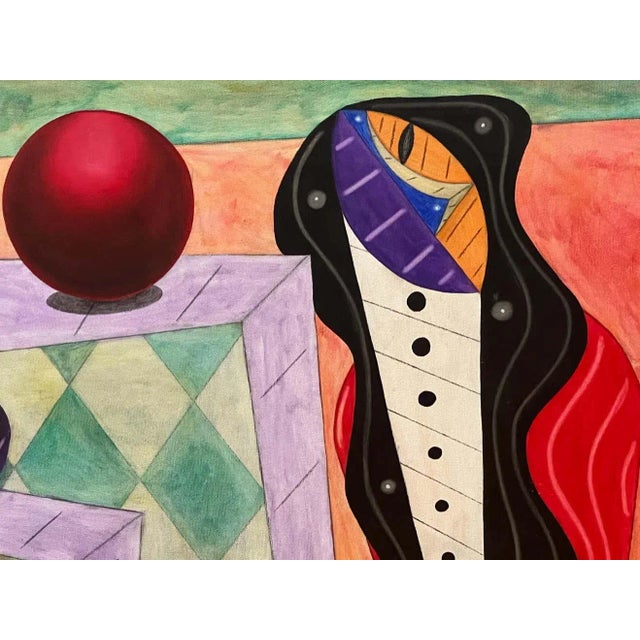 Abstract Abstract Oil on Canvas by McElroy For Sale - Image 3 of 7