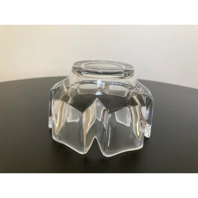 Scandinavian Crown Orrefors Crystal Catchall Bowl, Signed For Sale - Image 16 of 18