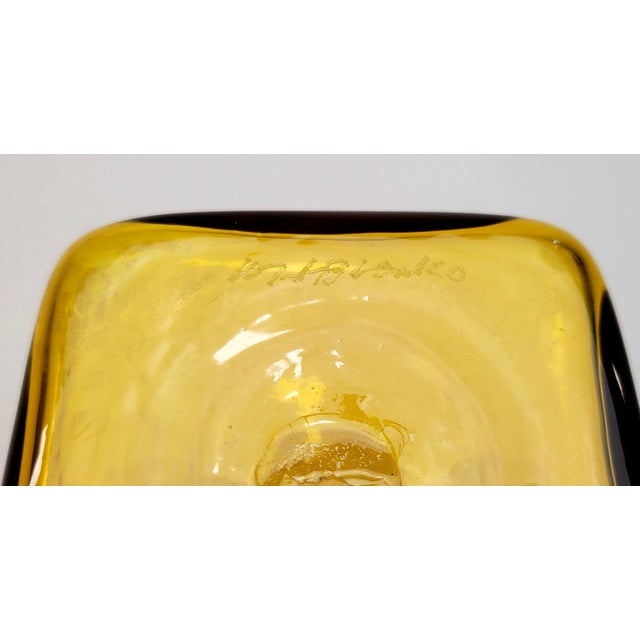 1960s 1960s Mid Century Modern Blenko Pitcher Signed For Sale - Image 5 of 15