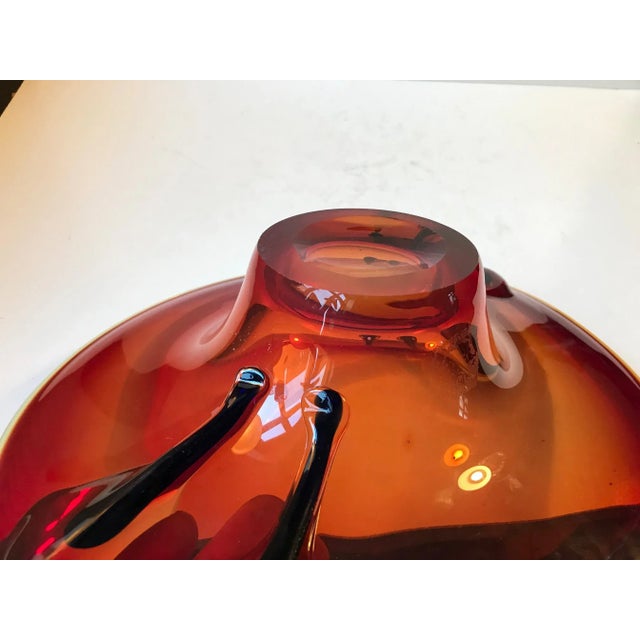 1950s Large Murano Centerpiece Bowl by Archimede Seguso, 1950s For Sale - Image 5 of 10
