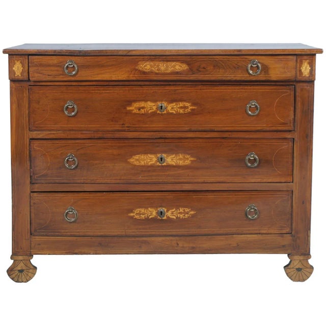 17th Century Italian Inlaid Walnut Dresser For Sale - Image 13 of 13
