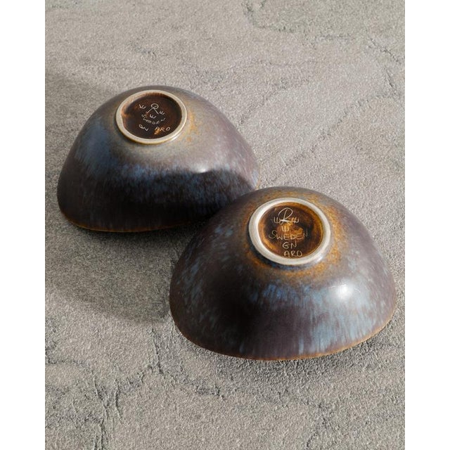 1950s Mid-Century Swedish Aro Ceramic Bowls by Gunnar Nylund for Rörstrand, 1950s, Set of 2 For Sale - Image 5 of 6
