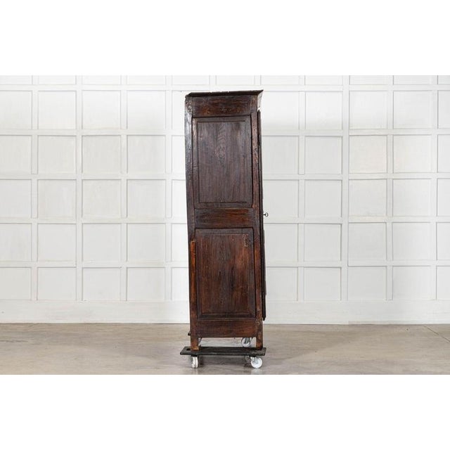 Antique French Provincial Ash Diamond Point Armoire, 1770 For Sale - Image 6 of 18