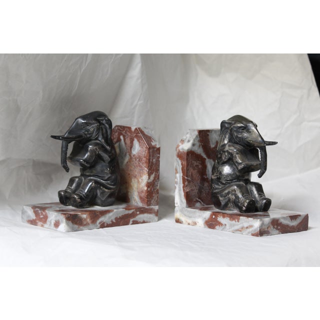 Elephant Bookends, 1930s, Set of 2 For Sale - Image 14 of 18