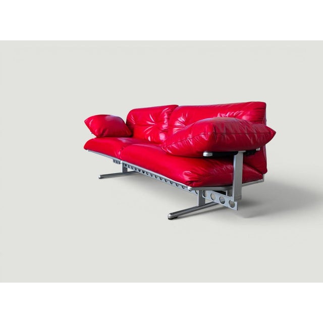 Red Ouverture Sofa by Pierluigi Cerri for Poltrona Frau, 2003 For Sale - Image 6 of 18