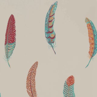 Sanderson Lismore Wallpaper in Russet - a Sample For Sale