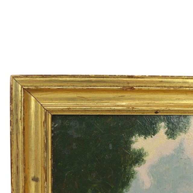 Antique Arthur Wesley Dow Oil on Board Tonalist Landscape Painting by Dow C1920 For Sale - Image 4 of 9