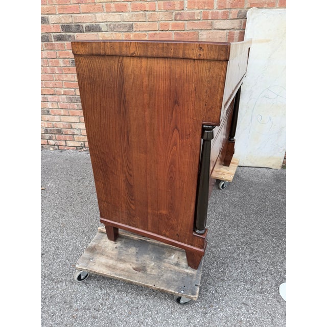 Wood 19th Century Biedermeier Walnut Chest of Drawers For Sale - Image 7 of 7