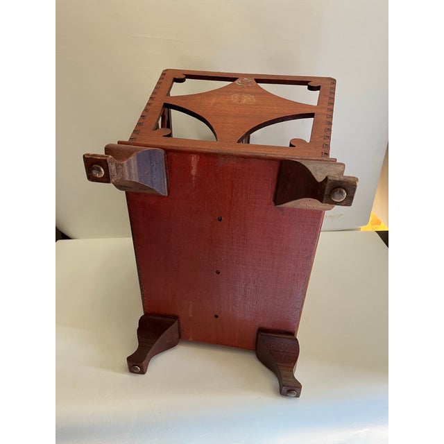 Antique Wood Magazine Rack For Sale - Image 10 of 10