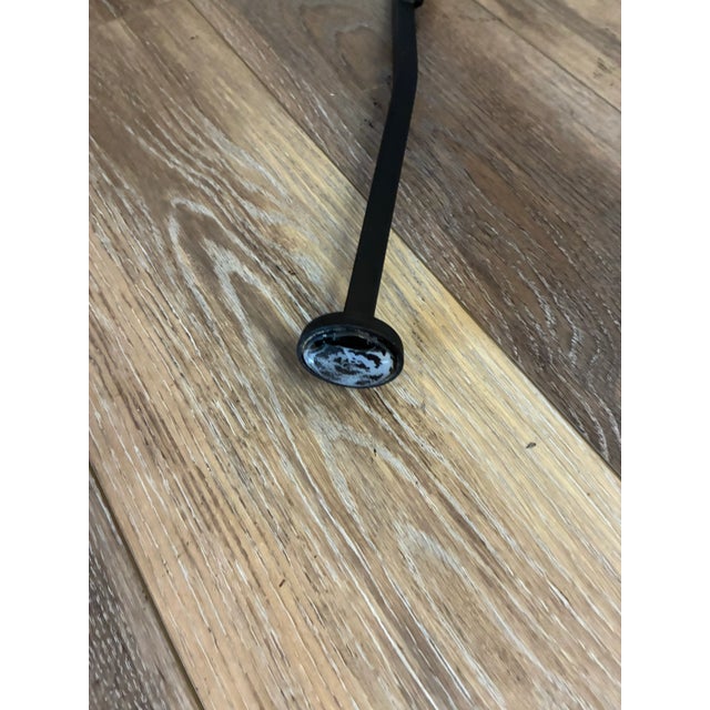 1960s Mid-Century Wrought Iron Mesh Rectangle Outdoor Coffee Table For Sale - Image 11 of 11