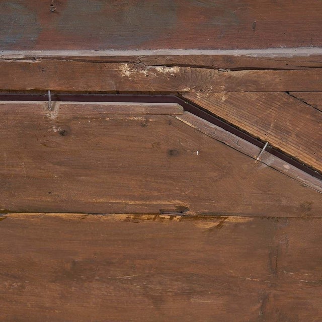 Antique Charles X Empire Octagonal Mirror in Inlaid Wood For Sale - Image 10 of 11