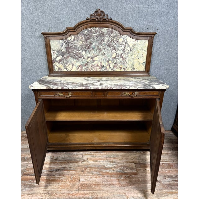 Napoleon III Oak Sideboard, 1850s For Sale - Image 5 of 9