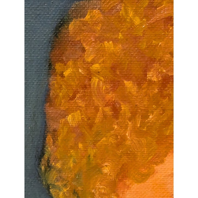 1970s Original Acrylic Painting Portrait of Redheaded Woman by Larry Zingale For Sale - Image 4 of 7