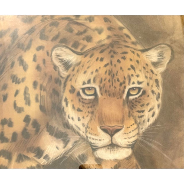 Here is a wonderful original pastel art piece made by G. Nagata in 1974. The piece is appropriately titled "Leopard" as it...