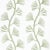 Sample - Schumacher Ginkgo Embroidery Fabric in Leaf For Sale