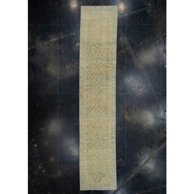 Brown Turkish Vintage Anatolian Runner Rug 3'2" x 16'1" #17975 For Sale - Image 8 of 8