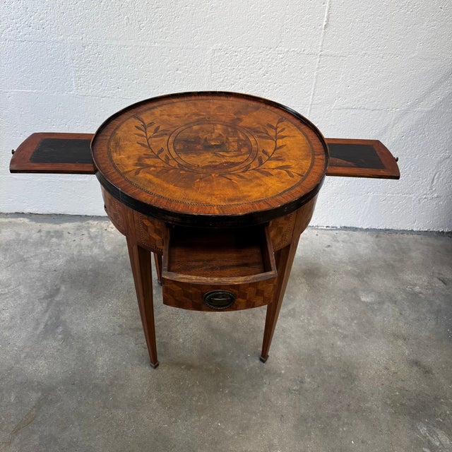 Louis XVI Style Marquetry Game Table, 1900s For Sale - Image 16 of 18