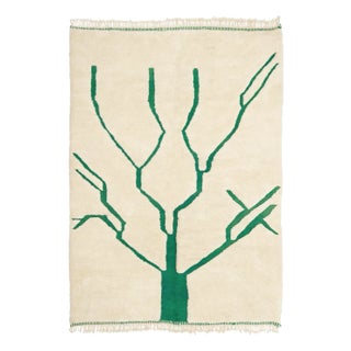 Hand-Knotted Wool Rug by Azele Studio For Sale