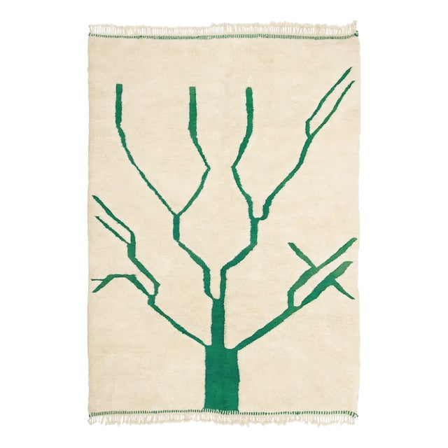 Hand-Knotted Wool Rug by Azele Studio For Sale