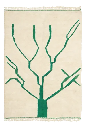 Hand-Knotted Wool Rug by Azele Studio