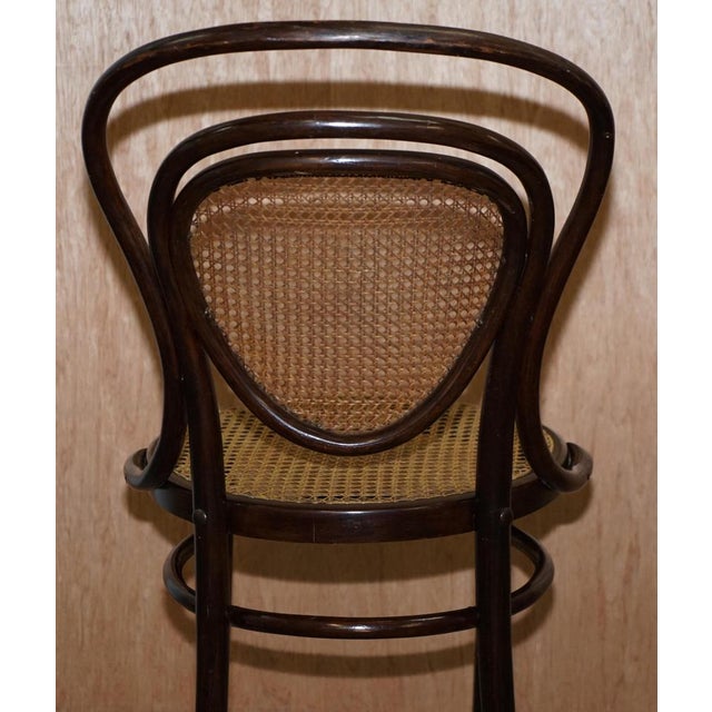 Stamped Bentwood Bergere Armchair by Jacob & Josef Kohn for Thonet, 1890s For Sale - Image 10 of 13