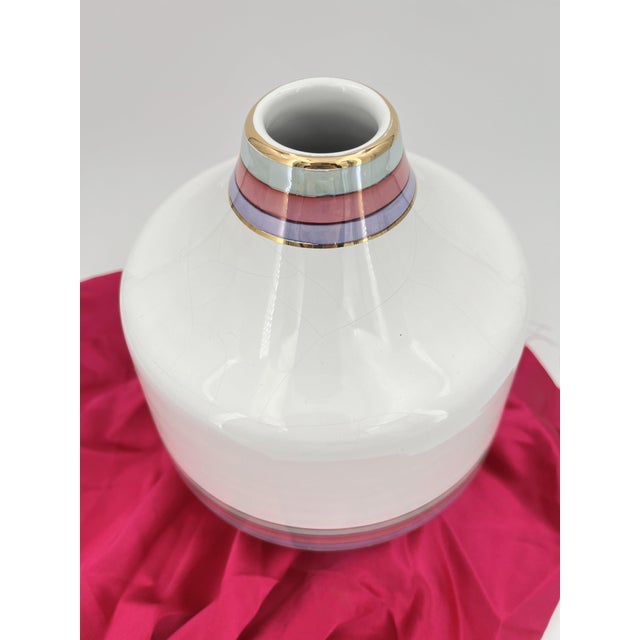 Vintage Italian Ceramic Vase by Nazareno Picchiotti from Deruta, 1970s For Sale - Image 13 of 15