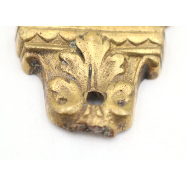 Pair of Belgian French Bronze Door Back Plates For Sale - Image 4 of 7