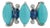 18k White Gold 3.31ct Turquoise, Blue Sapphire & Diamond Georgian Revival Ring Size 5 For Sale