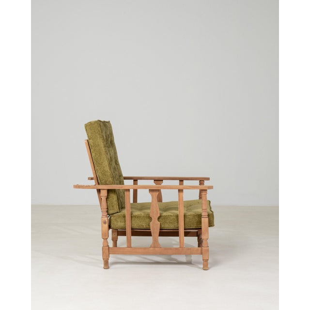 19th Century France Green Wood Armchair For Sale In Greensboro - Image 6 of 11