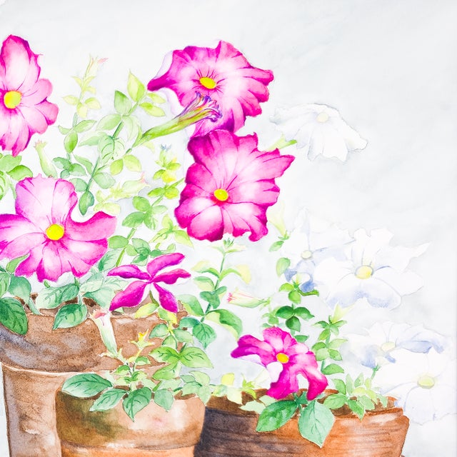 1990s Potted Wild Roses - Tomoko Parry, C. 1990s For Sale - Image 5 of 10