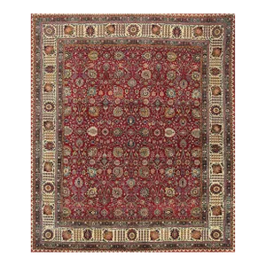 1960s Old Persian Tabriz Area Rug 10’10” X 12’8″