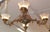 19th Century Bronze 4 Light Etched Glass Shade Gas Chandelier Gasolier For Sale - Image 4 of 18